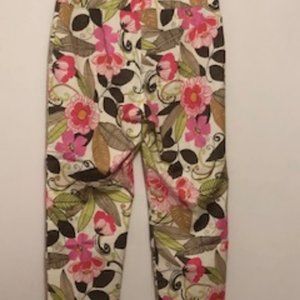 Sigrid Olsen Multicolor Floral Print Capris